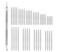 41 unids reloj correa reparación kit de herramientas, 1 unids 5.31 pulgadas 13,5 cm acero inoxidable reloj Pin herramienta con 40 unids Spring Bars (8mm-26mm), correa de reloj kit de reemplazo para la