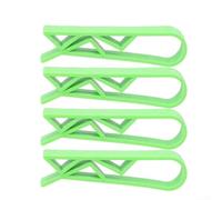 410 clips de plástico para bolsas de basura de cocina para eliminación segura de residuos (4 unidades, verde)