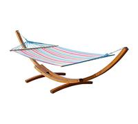 410 cm XXL Soporte de Hamaca (Madera de alerce barnizada, Incluye Hamaca, 410 cm) Ass SAMANA de AS-S