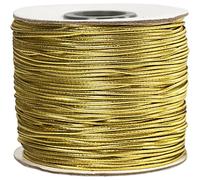 41047 Create Craft - Cordón elástico (1 mm, 100 m), color dorado