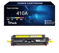 410A Cartuchos Tóner Compatible Reemplazo para HP CF410A 410X CF410X para HP Color LaserJet Pro M452dw M452nw MFP M477fnw M477fdn M477fdw M377dw Impresora, Yellow-1 Pack