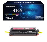 410A Cartuchos Tóner Compatible Reemplazo para HP CF410A 410X CF410X para HP Color LaserJet Pro M452dw M452nw MFP M477fnw M477fdn M477fdw M377dw Impresora, Magenta-1 Pack