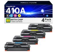 410A Toner Compatible para HP 410X CF410X CF410A Multipack para HP MFP m477fdw Cartucho de tóner Color Laserjet Pro MFP M377dw M477fdn M452dn M452nw M477 M477fnw M452dw M477dw (Paquete de 4)