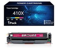 410X 410A Cartuchos de Tóner de Repuesto para HP 410X 410A CF410X CF411X CF412X CF413X para HP Color LaserJet Pro M452dw M452dn M452nw MFP M477fnw M477fdn M477fdw M377dw,M-1 Pack