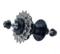 412 Conjunto de buje trasero plegable para bicicleta con 4 rodamientos sellados, piñones de rueda libre de 3 velocidades 9T 13T 17T 85mm Cuerpo de cubo de aluminio antiguo (negro)