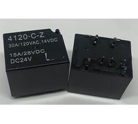 4120-CZ DC12V 4120-CZ DC24V (4119-1C-7P-8MM-12V/24V-30A) Relé 7 pines 1 Uds(4120-C-Z DC24V)
