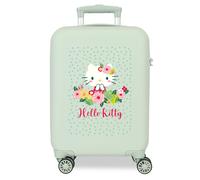 4121311 TROLLEY ABS 50CM. 4R. FLORAL KITTY MENTA