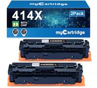 414X Black Toner Cartridge 2 Pack High Yield (with Chip) Compatible Replacement for HP 414X 414A for Color Laserjet Pro MFP M479fdw M479fdn M479dw Pro M454dw M454dn M479 M454 Printer Ink W2020X W2020A