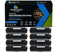 415X 415A M479FDW Toner Compatible para HP 415X 415A 8Pack Multipack | Compatible con HP: Color LaserJet Pro MFP M479 M479dw M479fdn M479fdw M479fnw, Color LaserJet M454 BK=7500; CMY=6000