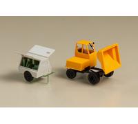 41641 Dumper/Cassone Con Remolque Compresor HO Escala 1:87