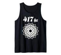 417 Hz Conexión Armónica Cymatics Geometría Sagrada Camiseta sin Mangas