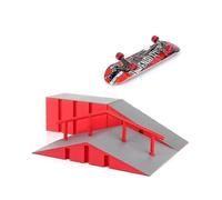 (41835) Kit de rampa para parque de patinaje de dedos con 1 monopatín de dedos y mini patinete.