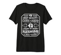 42 años Siendo increíble 42 cumpleaños Hombre Camiseta Premium