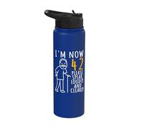 42º cumpleaños para él | I'm Now 42 Years Old | Cool BDay Stainless Steel Insulated Water Bottle