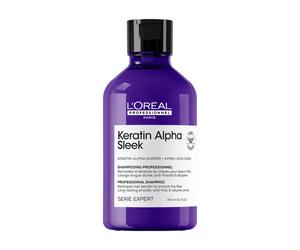 ¡42% DTO! Champú profesional sin sulfatos Keratin Alpha Sleek 300 ml