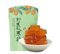 42 g de fruta confitada de azufaifa silvestre: un refrigerio agridulce, masticable y refrescante(5pcs)