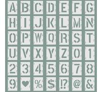 42 Pcs Plantillas de Letras y Numerous para Pintar, Plantilla Letras y Numeros para Pintura, Alfabeto Número Stencil Plantillas Letras para Pintar Plástico Reutilizables para Pintura DIY Art