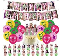 42 Pcs Singer Decoracion Cumpleaños,Suministros de fiesta de cumpleaños Singer Mela-nie, Suministros para Fiestas de Cantantes Temática,Globo del cantante,Fiesta de fans de cantantes