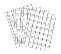 42 pginas de monedas de bolsillo 10 hojas soportes de monedas de plstico suministros de coleccionista de sellos para coleccin de monedas