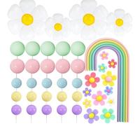 42 Piezas de Decoracion Tartas Cumpleaños con Temática de Margaritas Decoración Tarta para Decorar una Gran Variedad de Tartas y Fiestas de Margaritas Postres de Cumpleaños Bautizo