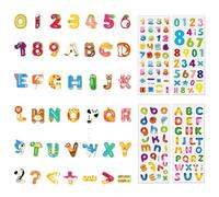 42 Piezas Imanes De Nevera Del Alfabeto Para Niños Y 4 Pegatinas Alfanuméricas, Imanes De Nevera De Dibujos Animados Creativos, Juguetes De Educación Infantil, Lindas Decoraciones