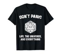 42 Respuesta a la Vida El Universo y Todo no entra en pánico Camiseta
