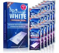 42 tiras blanqueadoras para blanquear los dientes, tiras blanqueadoras de dientes, fórmula no sensible segura para el esmalte dental