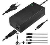42 V, 2 A, cargador de scooter eléctrico, cable de carga, cargador de patinete eléctrico con 4 conectores, fuente de alimentación
