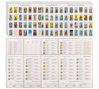 420 mini calcomanías de tarot para diario, calcomanías de cartas de tarot de 1.25 x 0.8 pulgadas basadas en la baraja de tarot de Rider Waite, 8 hojas de trucos de tarot incluidas