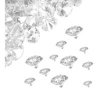 4200 PCS Diamantes Acrílicos Transparentes Pedrería Rellenos de Jarrones Pedrería Diamante Decorativi Acrílico Confeti Dispersa de Mesa de Boda Transparente Diamantes para Navidad Favor de la Fiesta