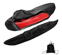 420d Funda Kayak 4m,13ft Cubierta Universal para Kayak Fundas Canoa Impermeable Duradera Cubierta de Polvo de Almacenaje Protección UV para Barco de Pesca Canoe(Black)