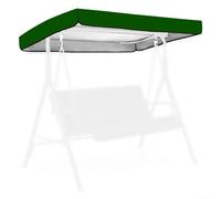 420D Oxford SWINGs - Cubierta para toldo de 164 x 114 cm con volante de 15 cm, resistente a la intemperie, para columpios de jardín de 3 plazas, color beige (verde)