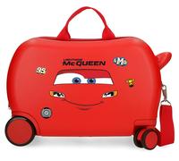 4211011 MALETA INF.ABS 4R.(2 MULTI.) 45CM. CARS MCQUEEN RED