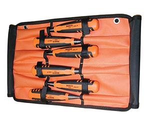 424-P - Juego de cinceles de borde biselado en rollo, 6 piezas