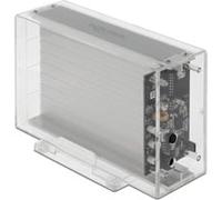 42624 caja para disco duro externo Carcasa de disco duro/SSD Transparente 2.5/3.5", Caja de unidades transparente, Carcasa de disco duro/SSD, 2.5/3.5", SATA, Hot-swap, Conexión USB, Transparente