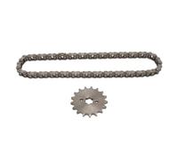 428 17t Sprocket 428 Cadena de transmisión 60 enlaces Kit de alto rendimiento de acero duradero Transmisión de potencia suave para 50cc 250cc ATV Dirt Bike Go Karts