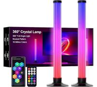 42CM 360 ° barra de luz LED de luz de fondo con DIY sincronización de música inteligente Bluetooth de control, 8 modos de escena para la decoración de la habitación, el juego, la televisión