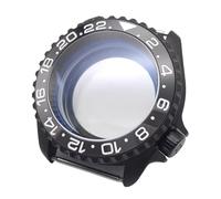 42MM Acero Inoxidable Zafiro Caja Reemplazo, NH35/NH36 Caja Reloj, Fondo Transparente, Accesorios Modificación Reloj Buceo para Seiko SKX007