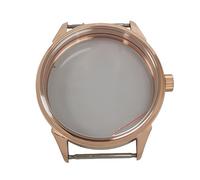 42mm Caja Reloj Estilo Pata Rana Acero INOX Cristal Mineral Fondo Transparente Movimiento ETA 6497 6498 para Pilot Watch/Flieger Watch