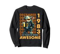42nd Birthday Cow Legends December 1983 42 Years Old Mens Sudadera