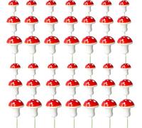 42pcs Decoración Simulación Hongos Macetas Miniatura Seta Pequeña Mini Decoración Setas Jardín Seta Decorativa Bonsái Jardín de Hadas Decoración de jardín, de Mesa,Aniversario, matrimonio, fiesta (1)