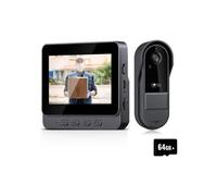 43-inch Video Doorbell, Wireless Video Intercom, Doorbell Camera with Monitor, Human Detection, 64GB Intercom