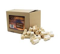430° Eco Encendedor - 1,5 kg aprox. 150 piezas | Encendedor de chimenea | Encendedor de estufa | Encendedor de parrilla | Encendedor de leña | Carbón vegetal | Briquetas | Leña | Madera y cera de primera calidad | Máxima calidad