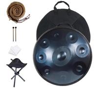 432 Hz / 440 Hz Handpan Drum Tambor De Acero Handpan 56 Cm 9/10/12 Notas Instrumento De Percusión En D Minor Para Curación De Sonido, Meditación Personal, Yoga(Color:Blue,Size:9 Notes(440HZ))