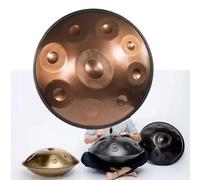 432 Hz/440 Hz Tambor De Mano - Hand Drum Steel Drum Percusión, Handpan Drums Sets Kurdos De 22 Pulgadas, Tambores De Lengüeta De Acero, Para Adultos, Niños, Principiantes(Gold,12 notes(432Hz))