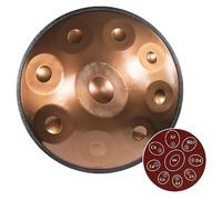 432hz/440hz Handpan Drum En D Minor 56cm Hand Pan Acero Drums 9/10/12 Note Handpan Tambor Para Curación De Sonido, Meditación Personal, Yoga (Color : Gold-9 Notes, Size : 432hz)