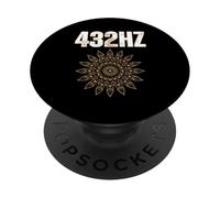 432HZ Frecuencia Música Curación Natural Tuning Espiritualidad PopSockets PopGrip Adhesivo