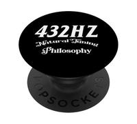 432HZ Natural SINTONIZACIÓN FILOSOFÍA vibración de la Naturaleza Sagrada PopSockets PopGrip Adhesivo