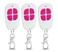 433.92MHz Control remoto puerta para AAM0094 AAM0121 AAM0135 AAM0133 AAM0085, 4 canales Mando a distancia compatible con SCS Sentinel, 3PCS Bip puerta de garaje