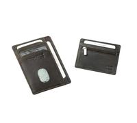 433 monedero pequeño, Piel de búfalo marrón oscuro, medium